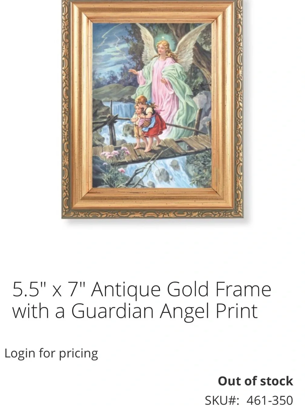2 Gold Frame Guardian Angel pictures